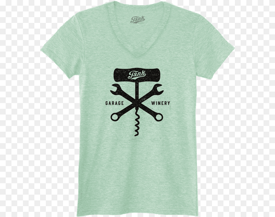 Corkscrew And Wrench Women S V Neck Mint Active Shirt, Clothing, T-shirt, Electronics, Hardware Free Transparent Png
