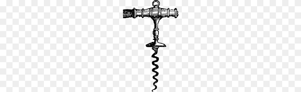 Corkscrew Clip Art, Gray Free Png