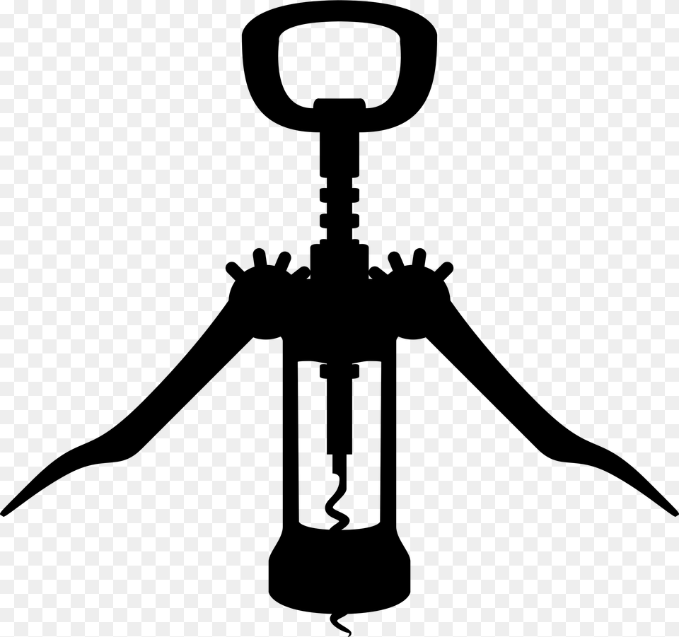 Corkscrew Clipart, Gray Png Image