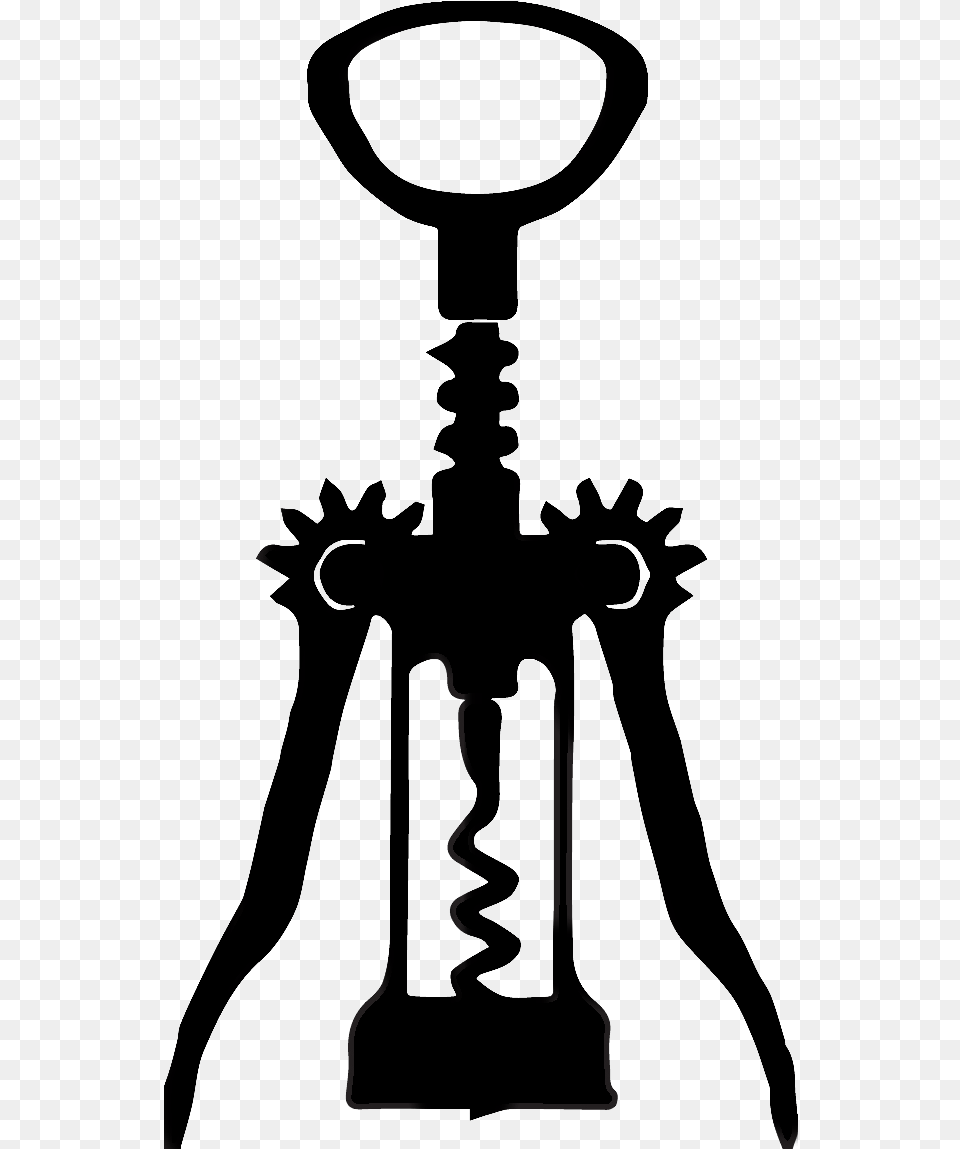 Corkscrew Image Corkscrew Clipart, Silhouette, Person, Cross, Symbol Free Png Download