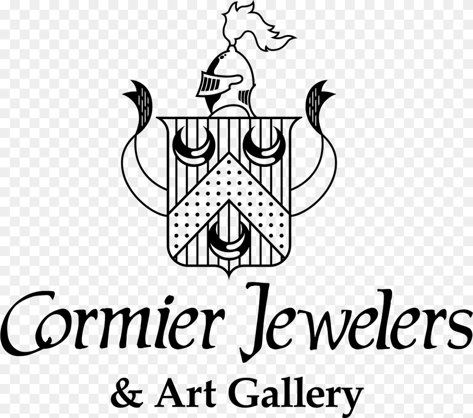 Cormier Jewelers Logo Crest, Gray Free Png
