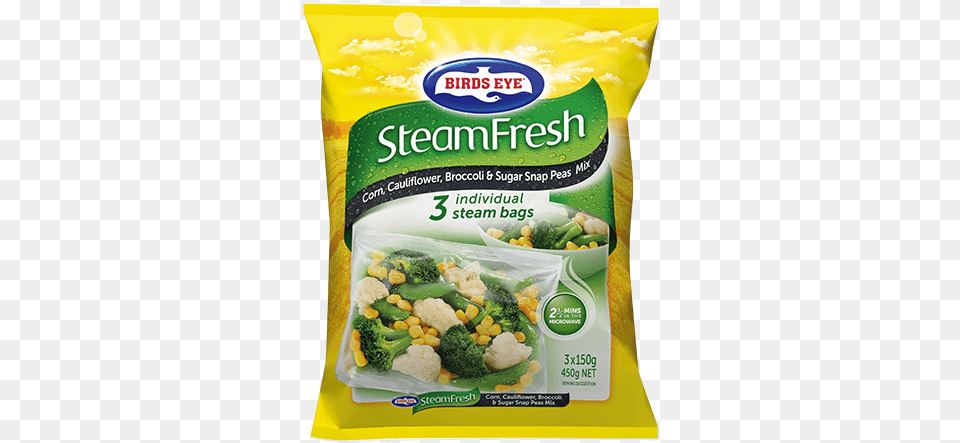 Corn Cauliflower Broccoli U0026 Sugar Snap Peas Mix 450g Birds Eye Steam Fresh 3 Packs, Food, Produce, Plant, Vegetable Png