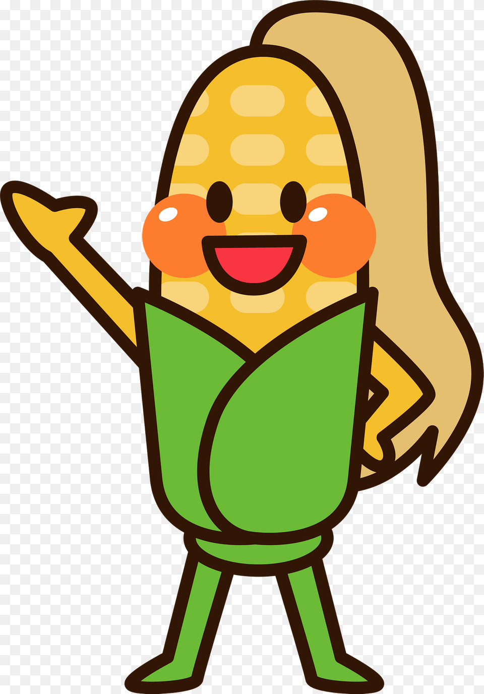 Corn Character Clipart, Food, Grain, Produce, Dynamite Png Image