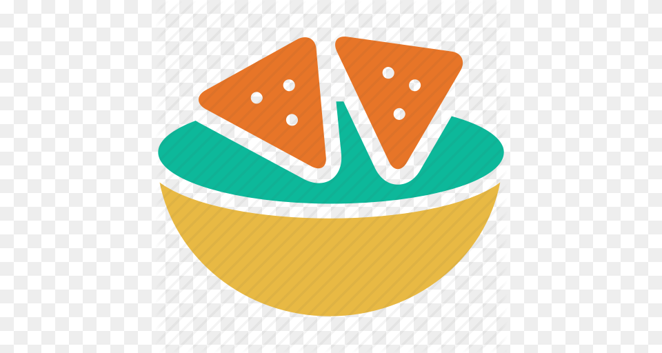 Corn Chips Guacamole Tortilla Chips Totopos Icon, Bowl, Bread, Food Png Image