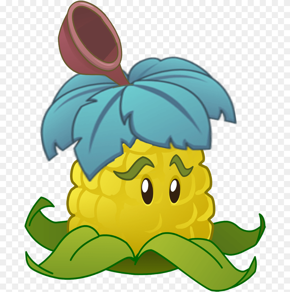 Corn Collector Hd Corn From Plants Vs Zombies, Produce, Food, Grain, Person Free Transparent Png