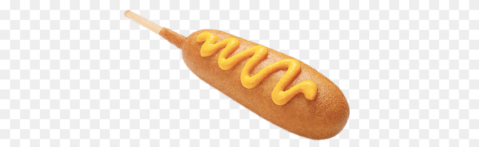 Corn Dog With Mustard, Food, Hot Dog, Ketchup Free Png