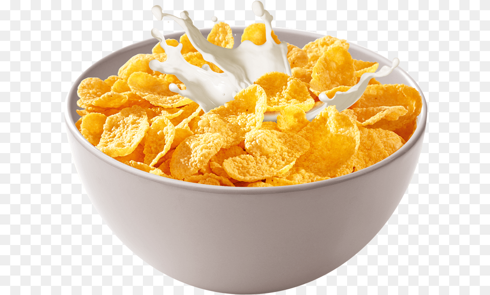 Corn Flakes Bowl, Food, Snack, Cereal Bowl Png Image