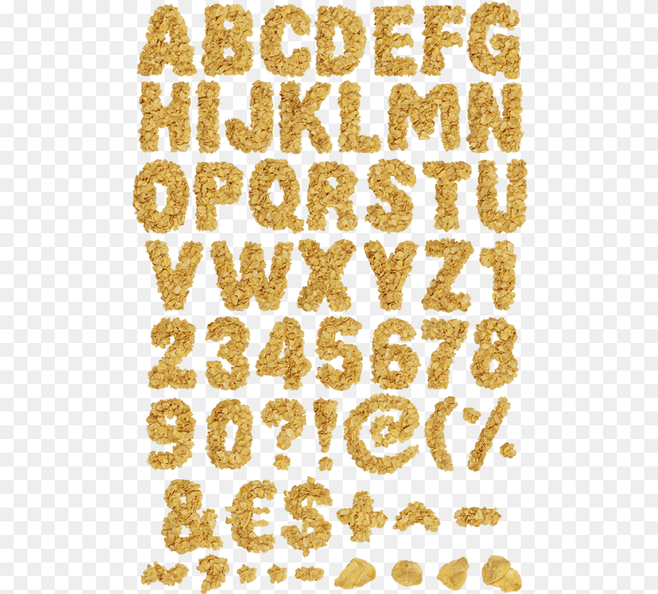 Corn Flakes Font, Text, Fungus, Plant Free Transparent Png