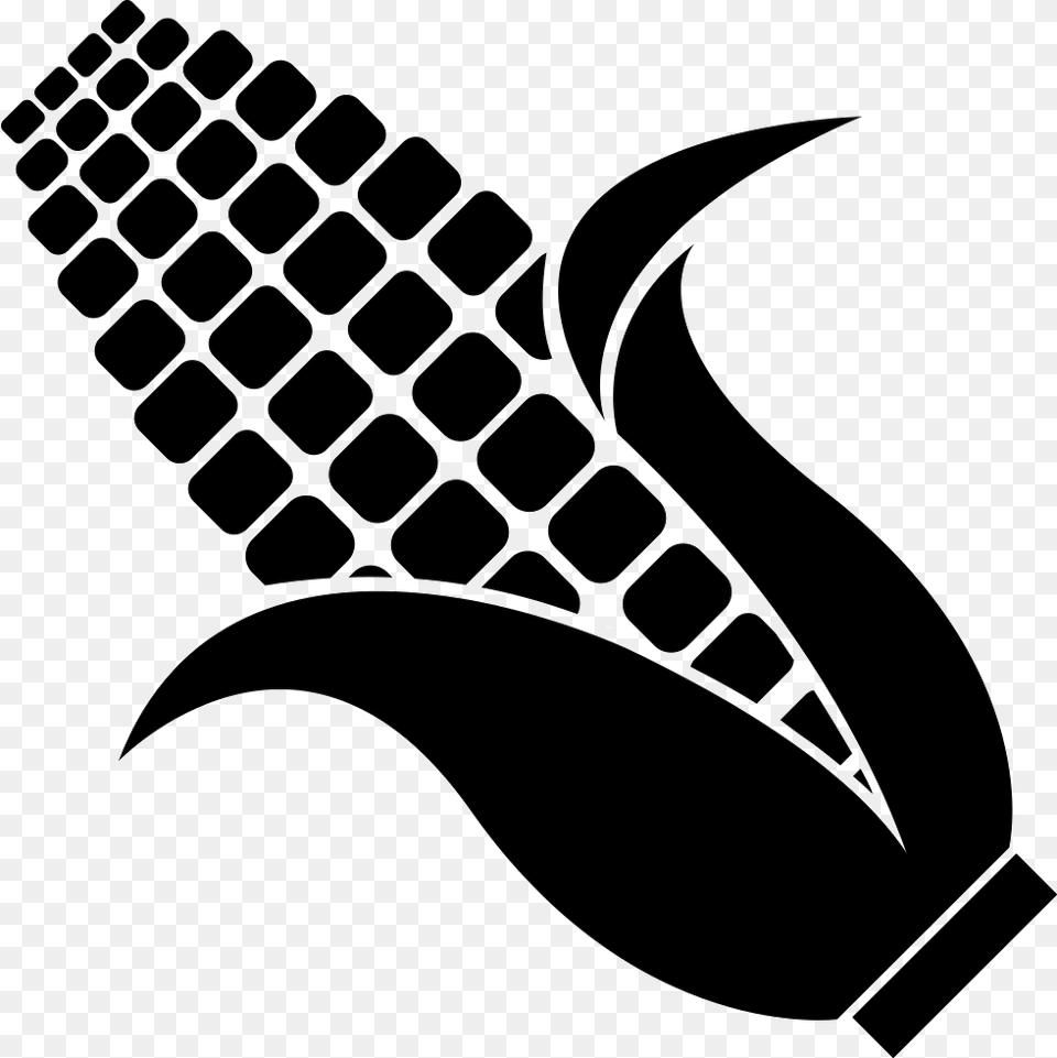 Corn Free Black And White Corn Cob Clipart, Stencil, Silhouette, Electronics, Hardware Png