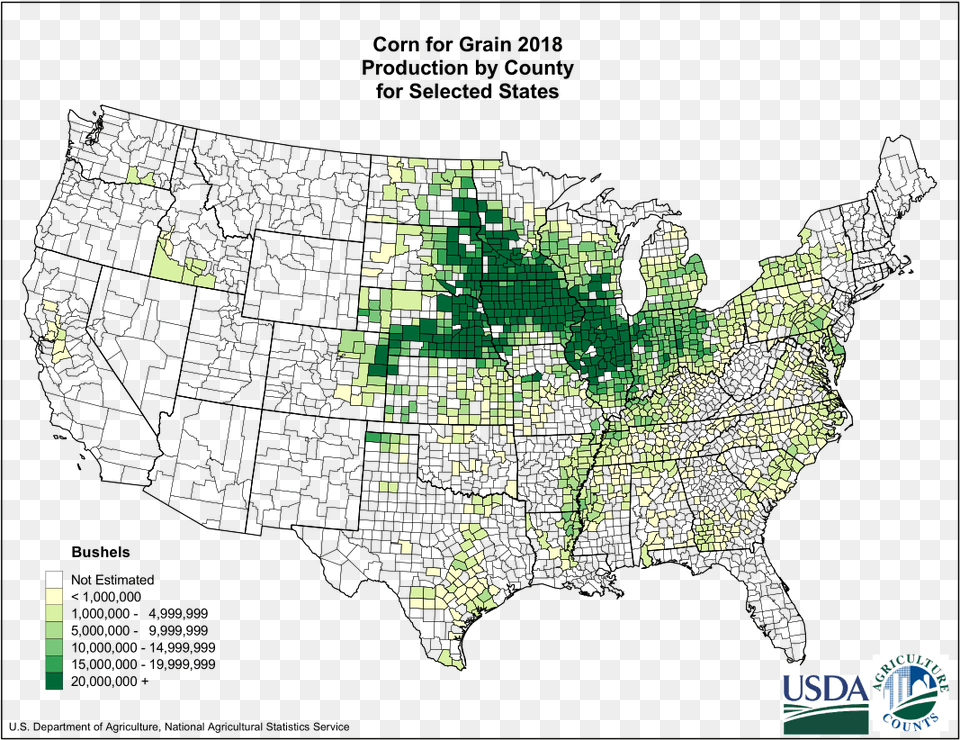 Corn Grown In The Us, Chart, Plot, Map, Face Free Transparent Png