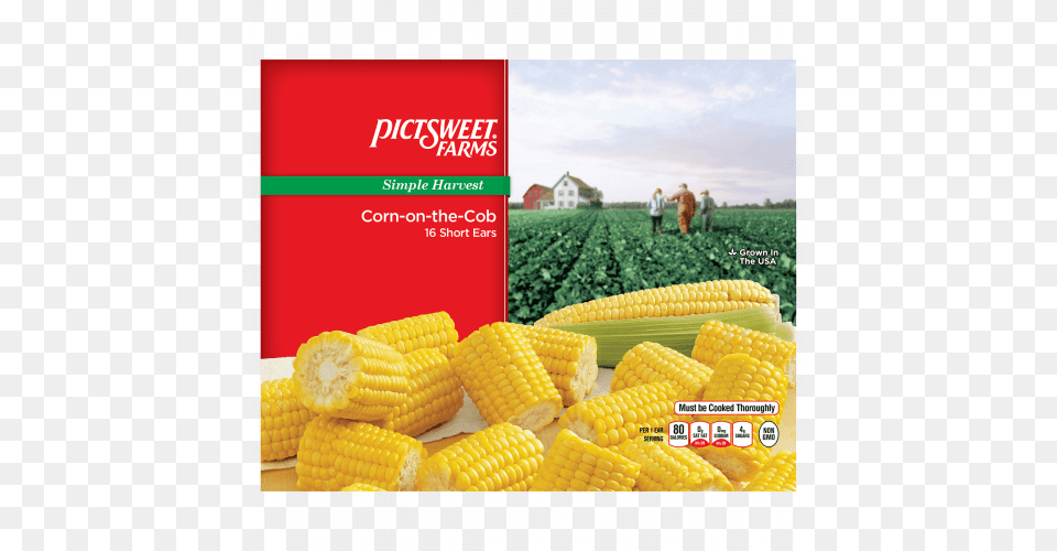 Corn On The Cob Pictsweet Farms Farm Snacks Tuscan Medley In Garlic, Food, Grain, Person, Plant Png