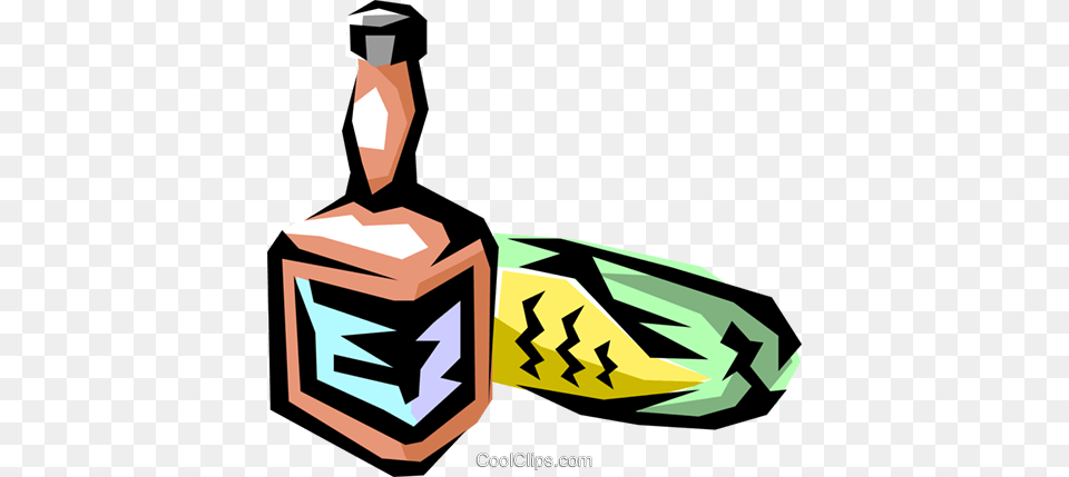 Corn Whiskey Royalty Vector Clip Art Illustration, Bottle, Alcohol, Beverage, Liquor Free Png