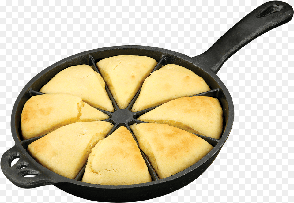 Cornbread Cast Iron Wedge Pan Wedge Pan Cast Iron Bannock, Bread, Food, Cookware, Cooking Pan Free Png