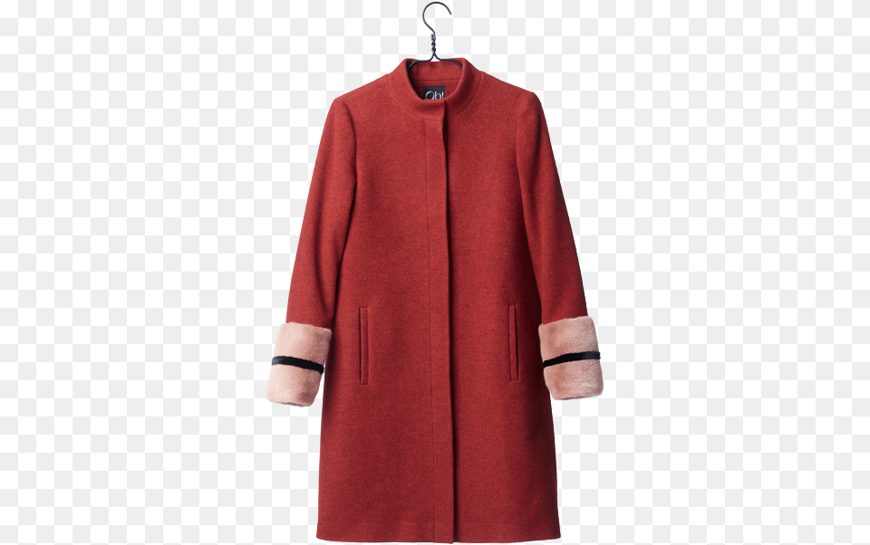 Cornelia Coat Rust Oh By Kopenhagen Cornelia, Clothing, Fleece, Jacket, Overcoat Free Transparent Png