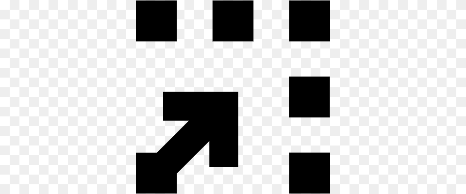 Corner Arrow Symbol For Movies Interface Vector Symbol, Gray Free Transparent Png