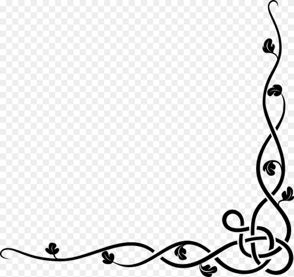 Corner Border Clipart, Art, Floral Design, Graphics, Pattern Png Image