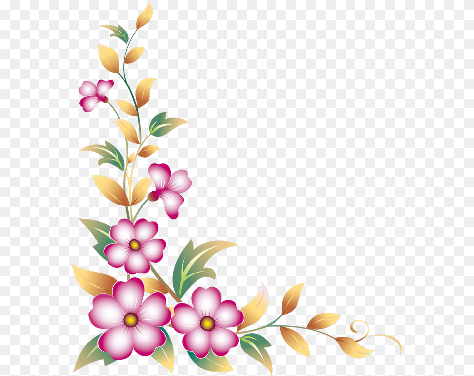 Corner Clipart Daisy Flower Side Border Design, Art, Floral Design, Graphics, Pattern Free Transparent Png