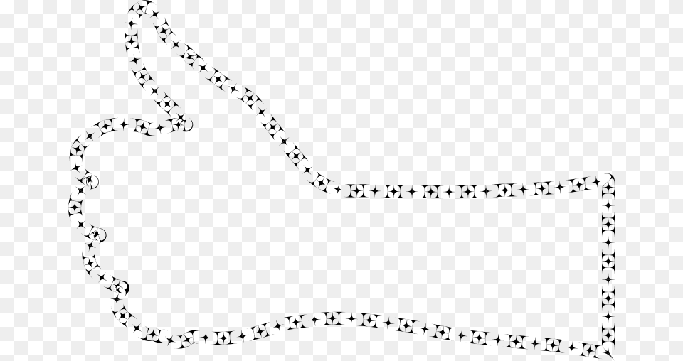 Corner Curves Thumbs Up Hand Line Art, Gray Free Png