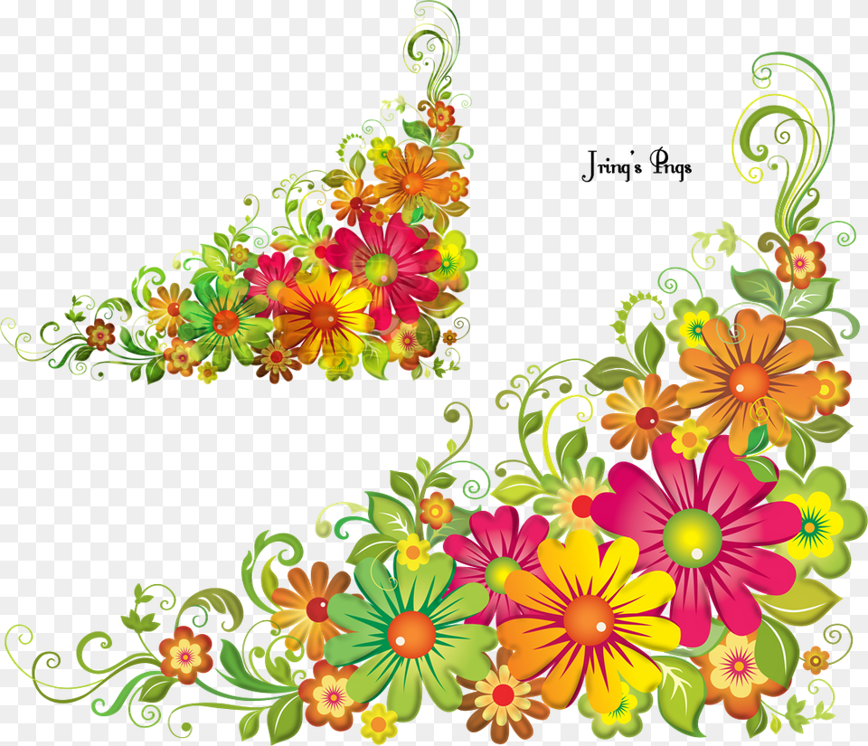 Corner Design Border Flower Images Clipart, Art, Pattern, Floral Design, Graphics Free Transparent Png