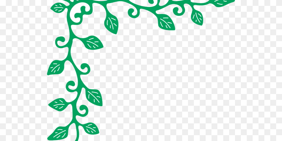 Corner Designs On Paper, Green, Leaf, Plant, Vine Free Transparent Png