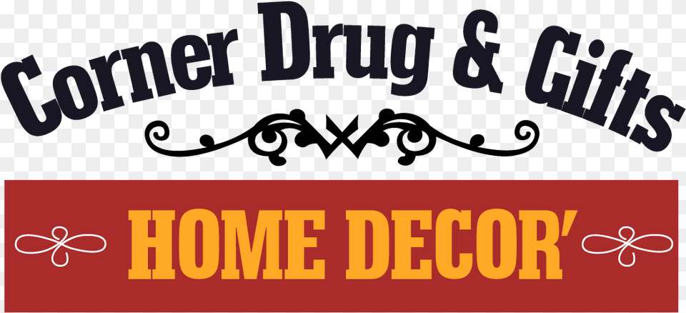 Corner Drug Calligraphy, Logo, Text Png Image