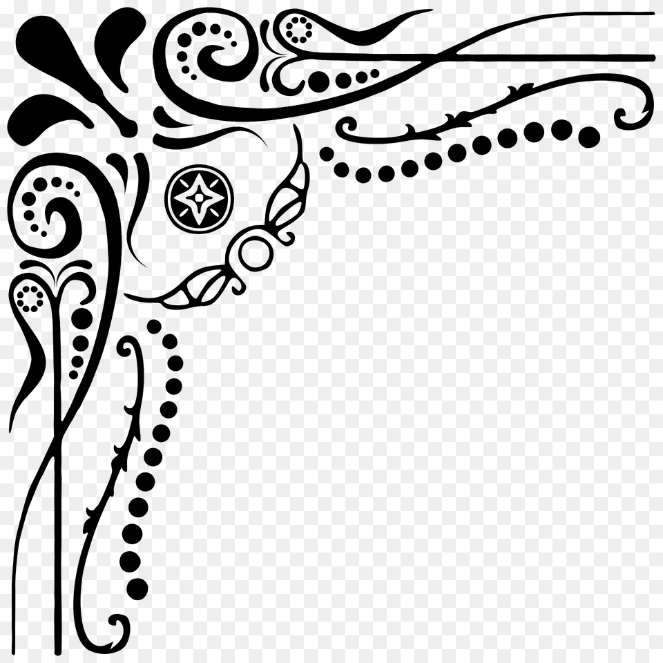 Corner Flourish Clipart, Art, Floral Design, Graphics, Pattern Png Image