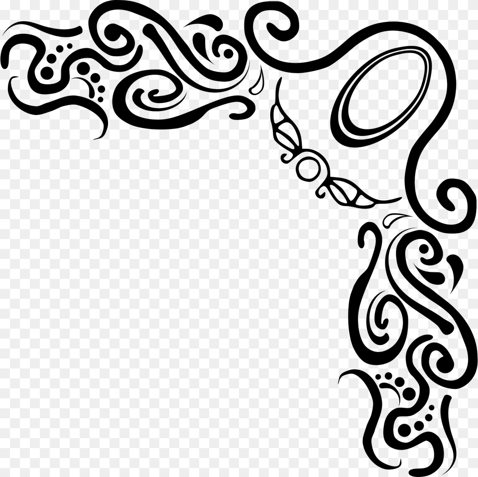 Corner Flourish Clipart, Art, Floral Design, Graphics, Pattern Free Png Download