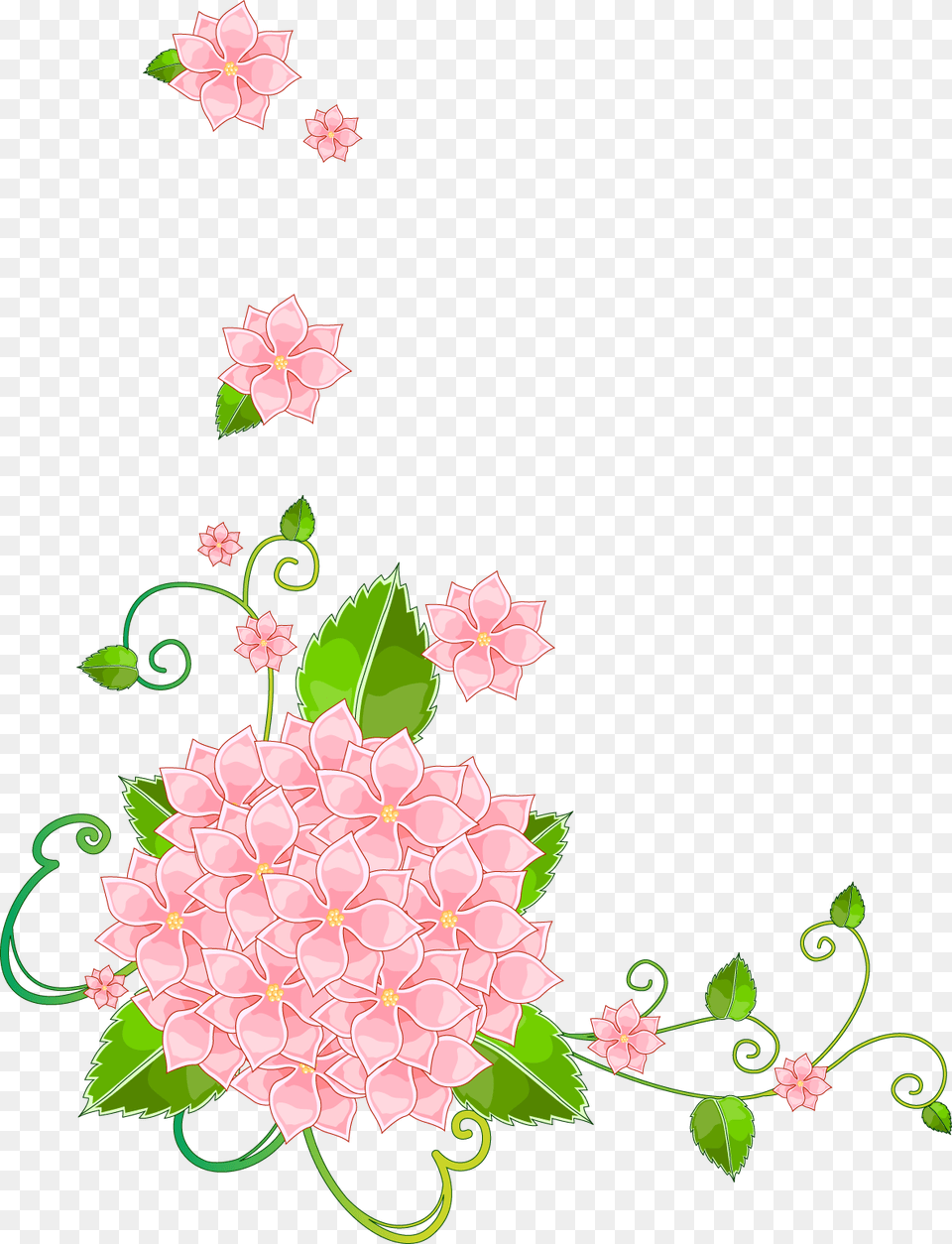 Corner Flowers For Cards, Art, Floral Design, Graphics, Pattern Free Png