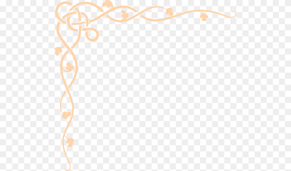Corner Leafes Apricot Clip Art Simple Paper Borders Designs, Floral Design, Graphics, Pattern Png