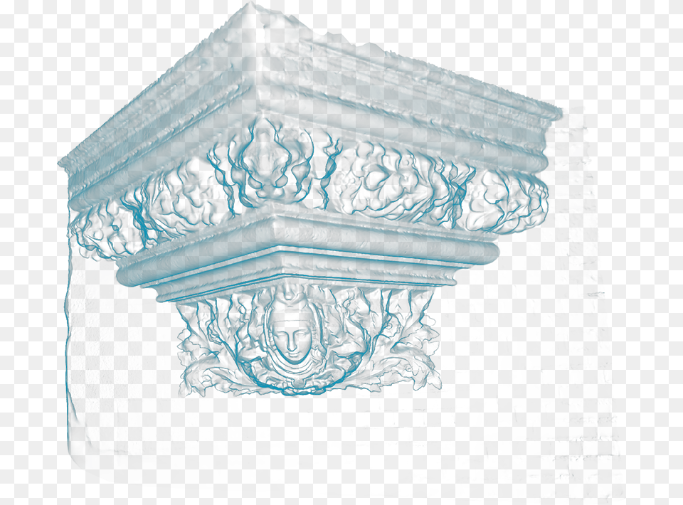 Corner Ornament On A Building Next To Rijk Museum Sketch, Pattern, Art, Person Free Png Download