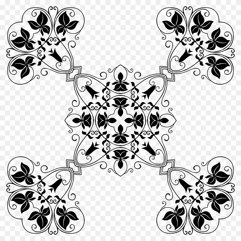 Corner Piece Ii Extrapolated 12 Clipart, Art, Floral Design, Graphics, Pattern Png