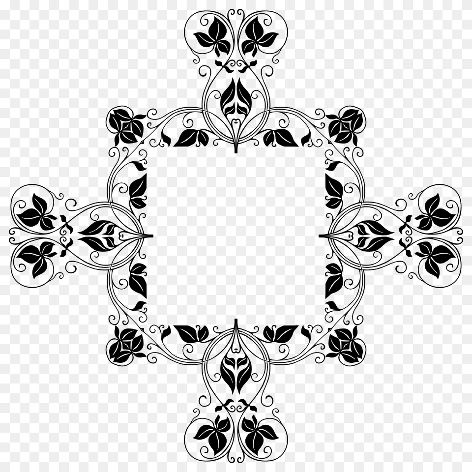 Corner Piece Ii Extrapolated 20 Clipart, Art, Floral Design, Graphics, Pattern Png