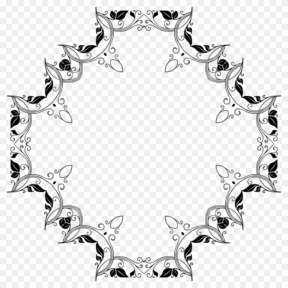 Corner Piece Ii Extrapolated 24 Clipart, Art, Floral Design, Graphics, Green Free Png