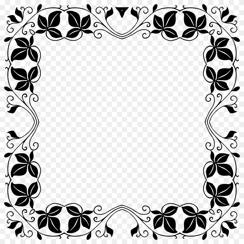 Corner Piece Ii Extrapolated 3 Clipart, Art, Pattern, Floral Design, Graphics Free Png