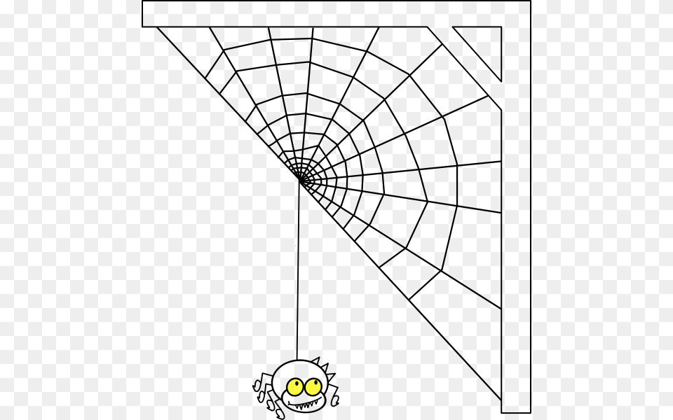 Corner Spider Web Spider Web Corner Free Transparent Png
