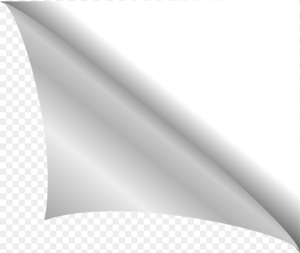 Corner Torn Paper Monochrome, Text Free Png