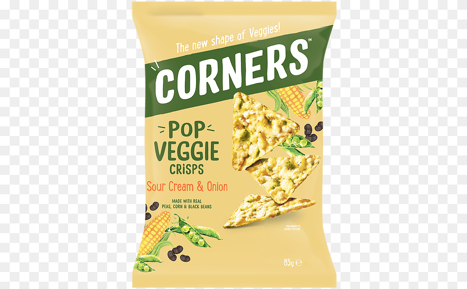 Corners Pop Veggie Crisps, Advertisement, Food, Snack, Pizza Free Png Download