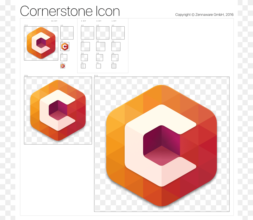 Cornerstone Application Icon In A Variety Of Sizes, Art, Graphics, Food, Sweets Png