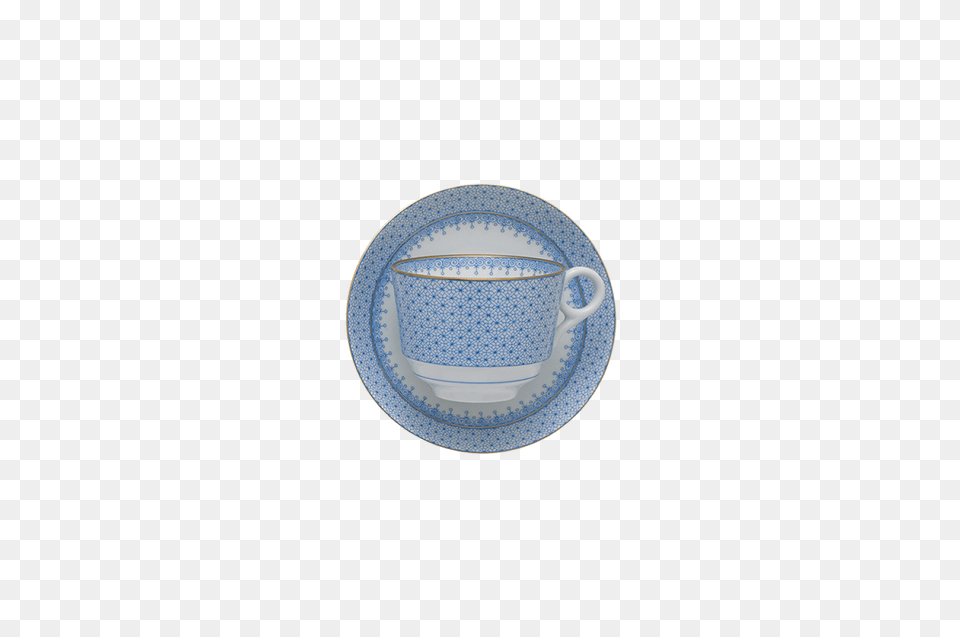 Cornflower Blue Lace Tea Cup Saucer Annsandra, Art, Pottery, Porcelain, Meal Free Transparent Png