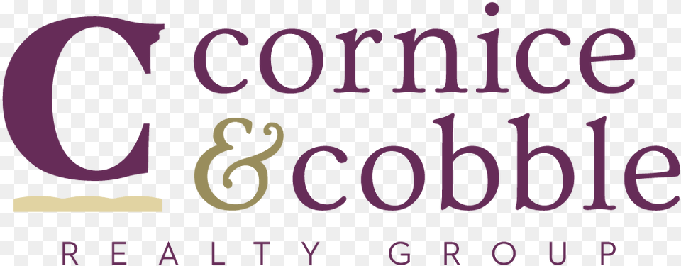 Cornice And Cobble Logo Lilac, Text, Number, Symbol Png Image