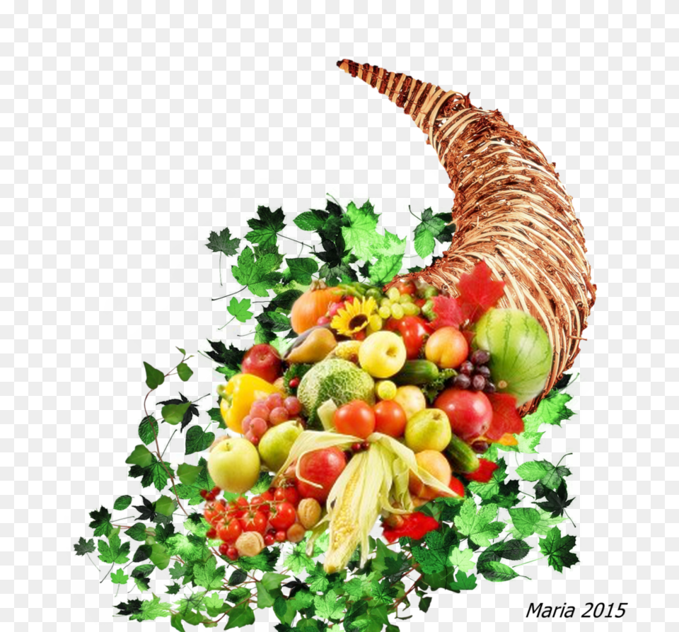 Cornucopia, Plant, Herbs, Basket, Food Png