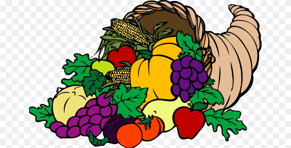 Cornucopia Clip Art Clipart Images, Food, Produce, Fruit, Plant Free Png Download