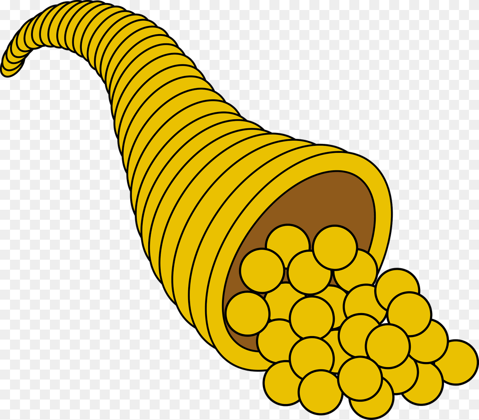 Cornucopia Clipart, Food, Produce, Banana, Fruit Png Image