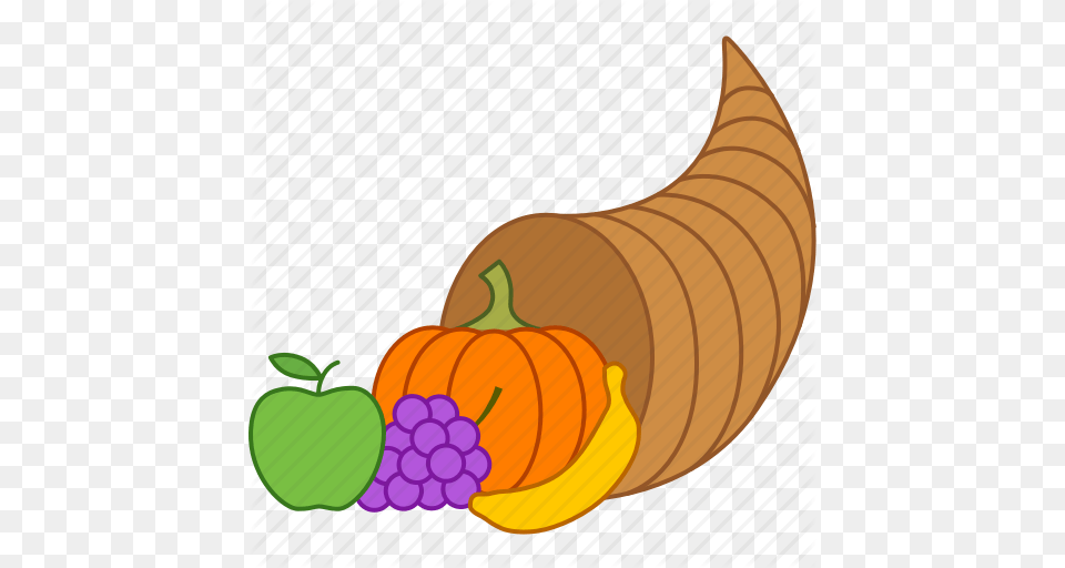 Cornucopia Clipart Cornucopia Clip Art Thanksgiving, Food, Produce, Fruit, Plant Png Image