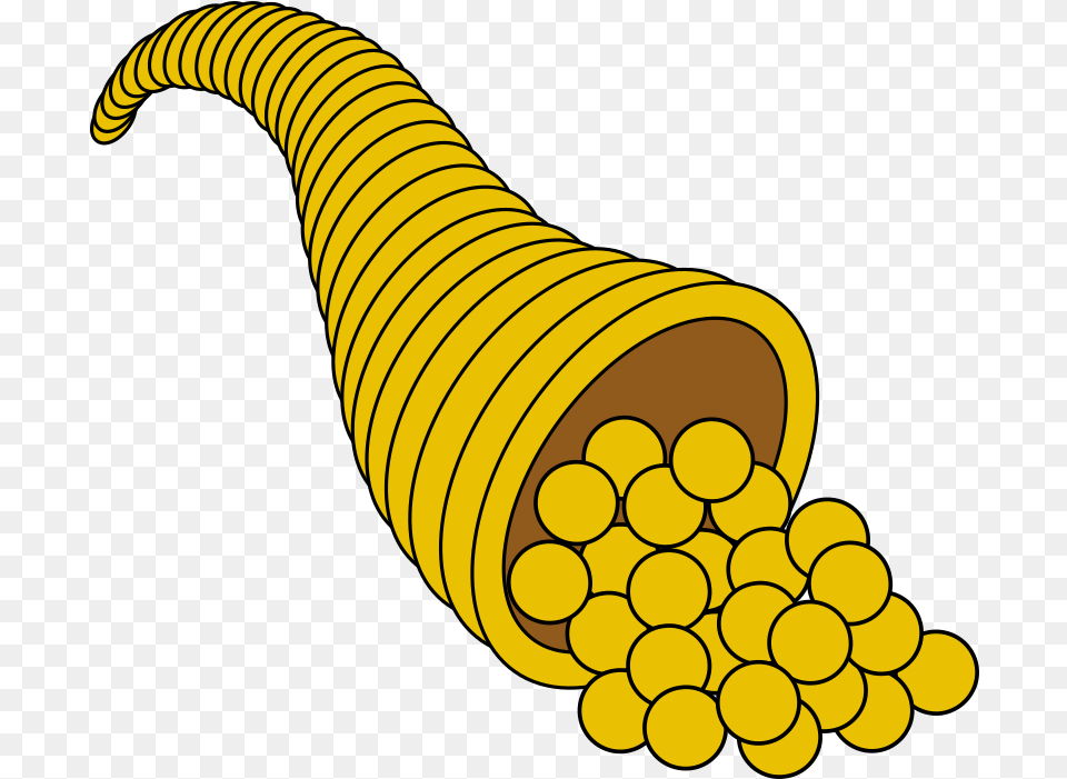 Cornucopia Clipart Small Cornucopia, Food, Produce, Banana, Fruit Png Image