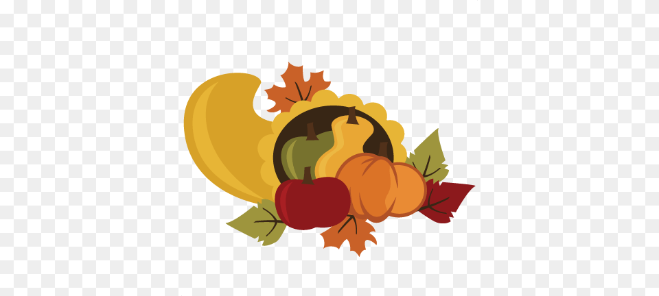 Cornucopia Thanksgiving Thanksgiving Clip Art With No Background, Leaf, Plant, Produce, Food Png Image