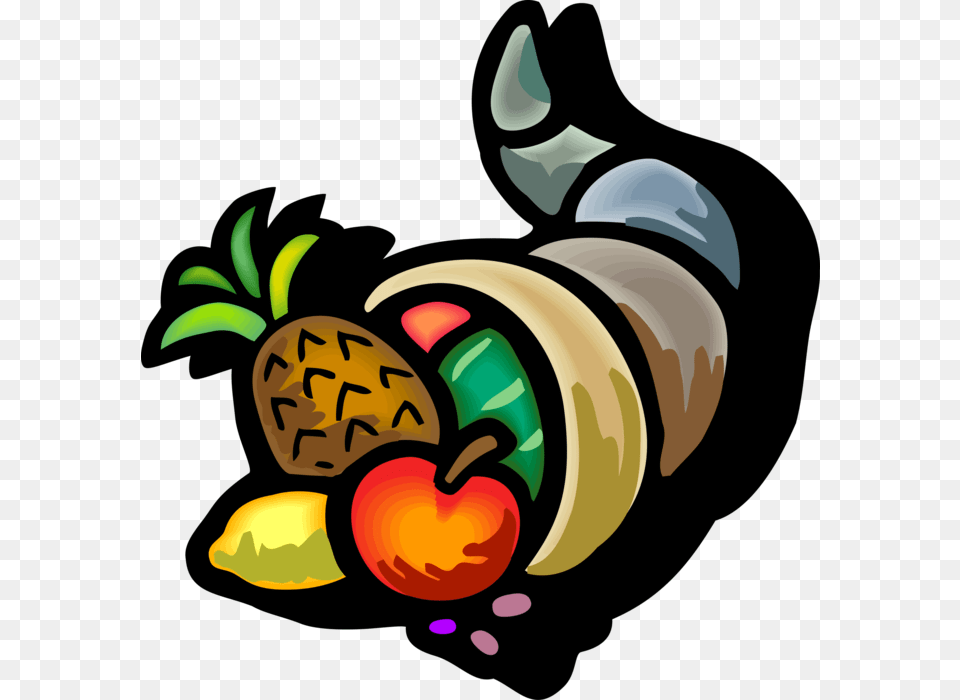 Cornucopia Filled With Abundance Of Fruits, Food, Fruit, Plant, Produce Free Png Download