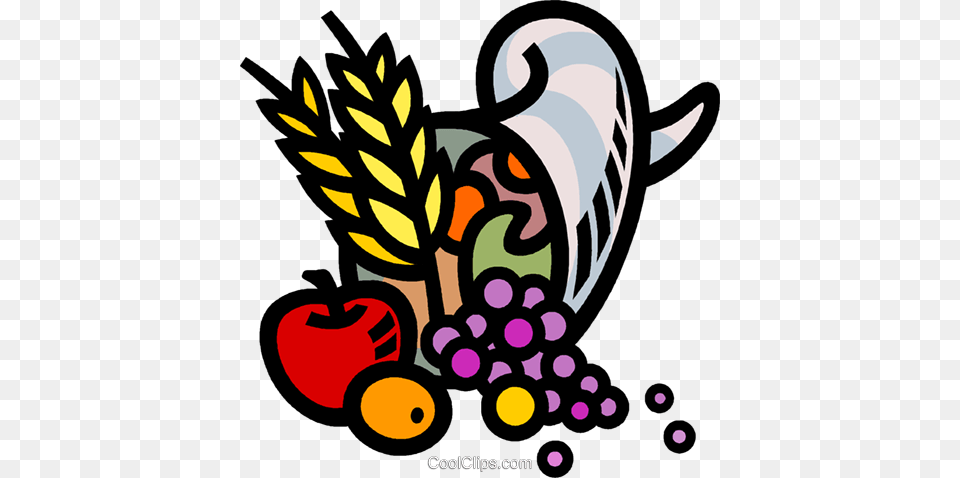 Cornucopia Of Fruit Royalty Vector Clip Art Illustration, Food, Plant, Produce, Graphics Free Png Download