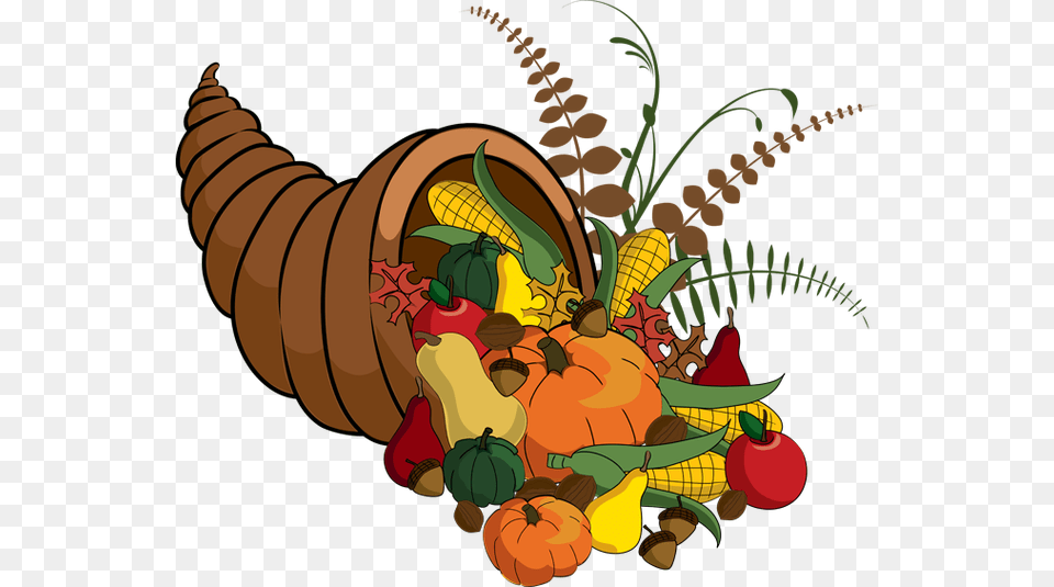 Cornucopia Thanksgiving Clip Art Cornucopia Clipart, Food, Fruit, Pear, Plant Free Png Download