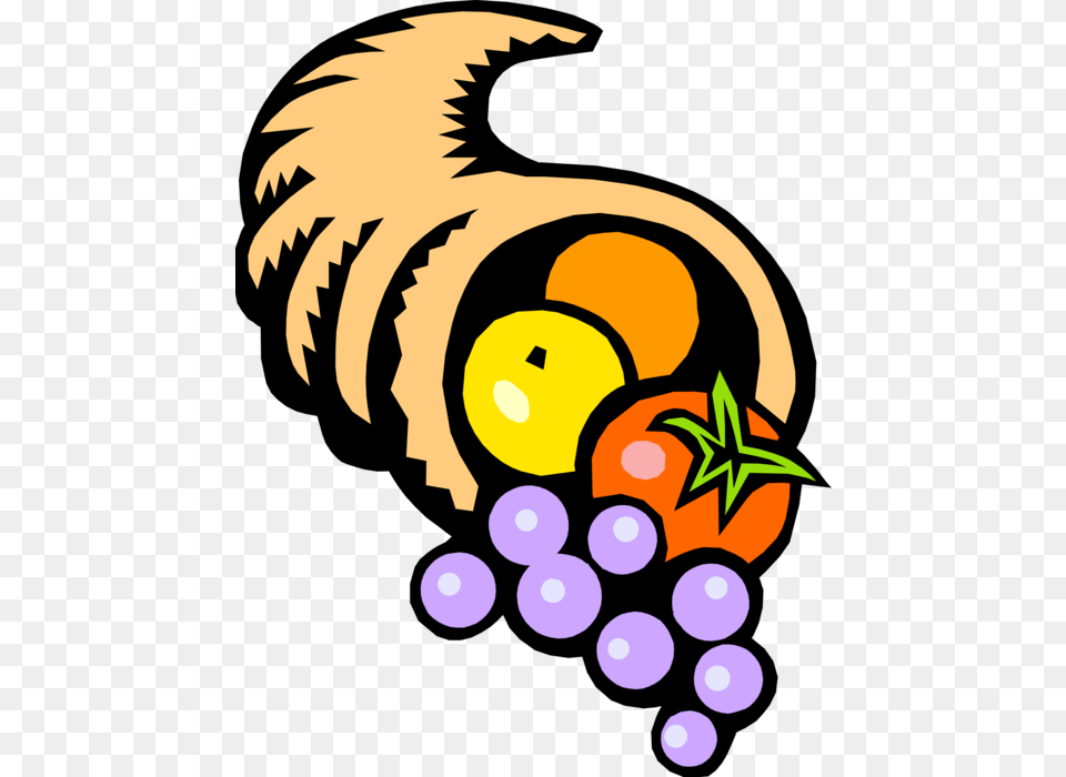 Cornucopia With Abundant Fall Harvest, Food, Fruit, Plant, Produce Free Png